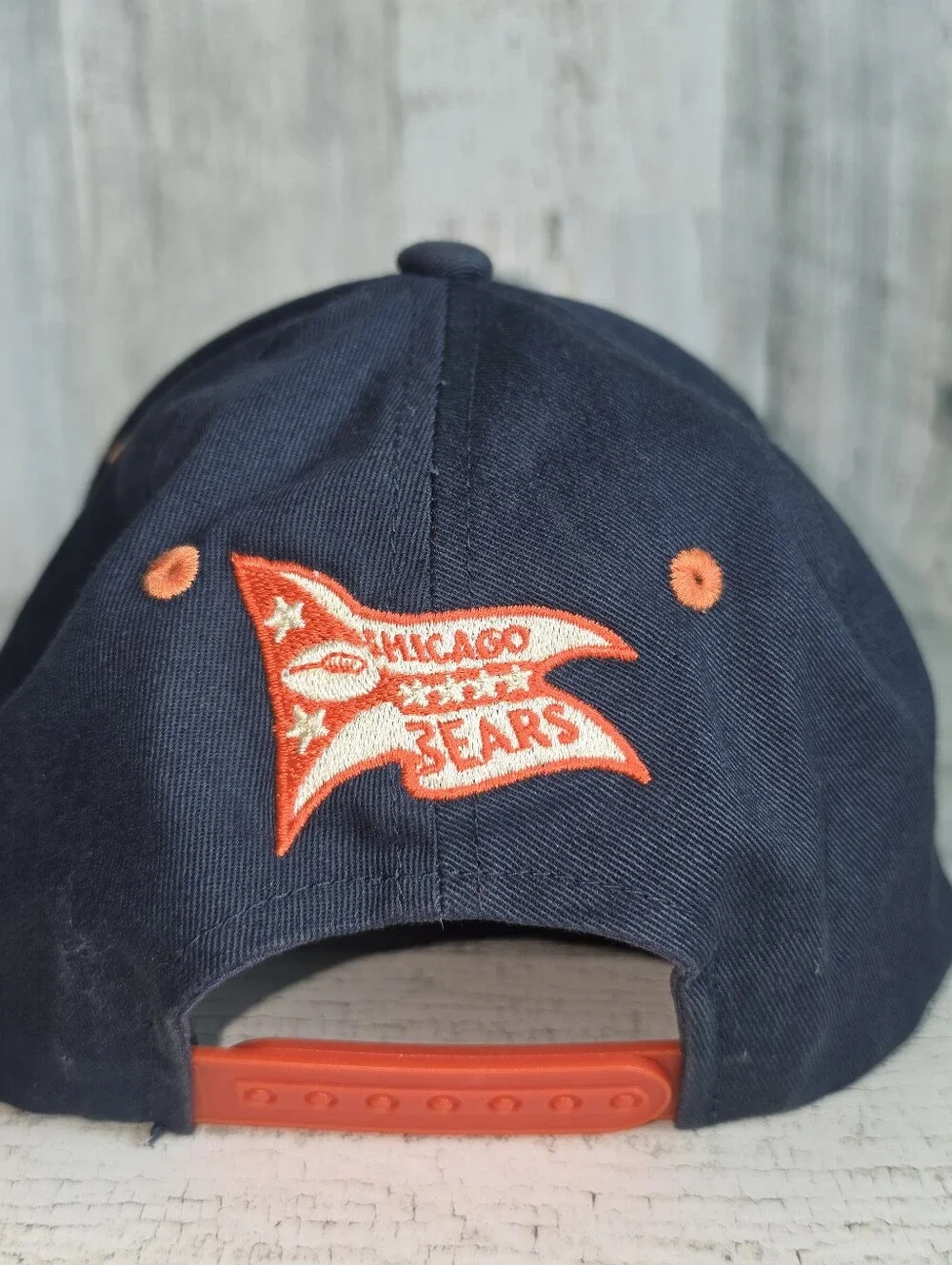 Chicago Bears Kids Snapback Hat NFL Navy Orange Retro B Pennant Football Cap
